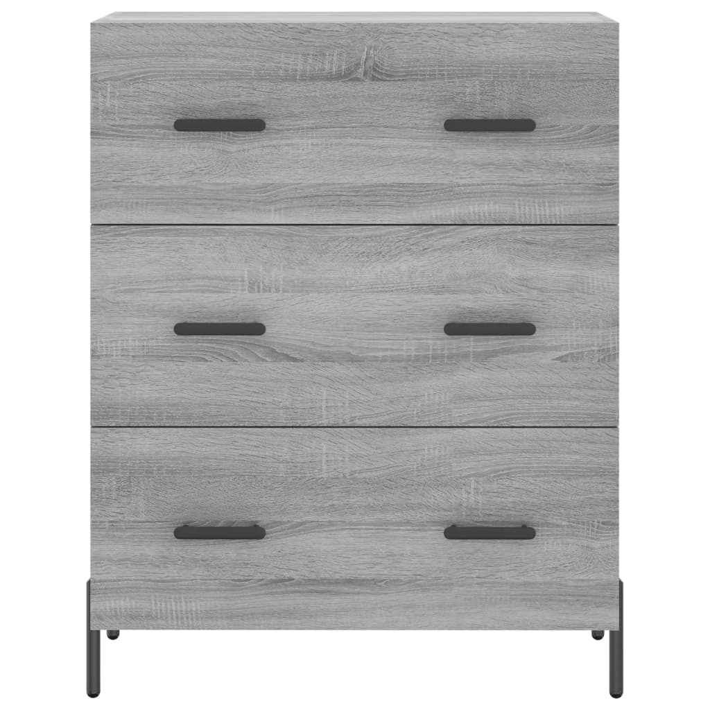 Dressoir 69,5x34x90 cm bewerkt hout grijs sonoma eikenkleurig is nu te koop bij PeponiXL, paradijselijk wonen!