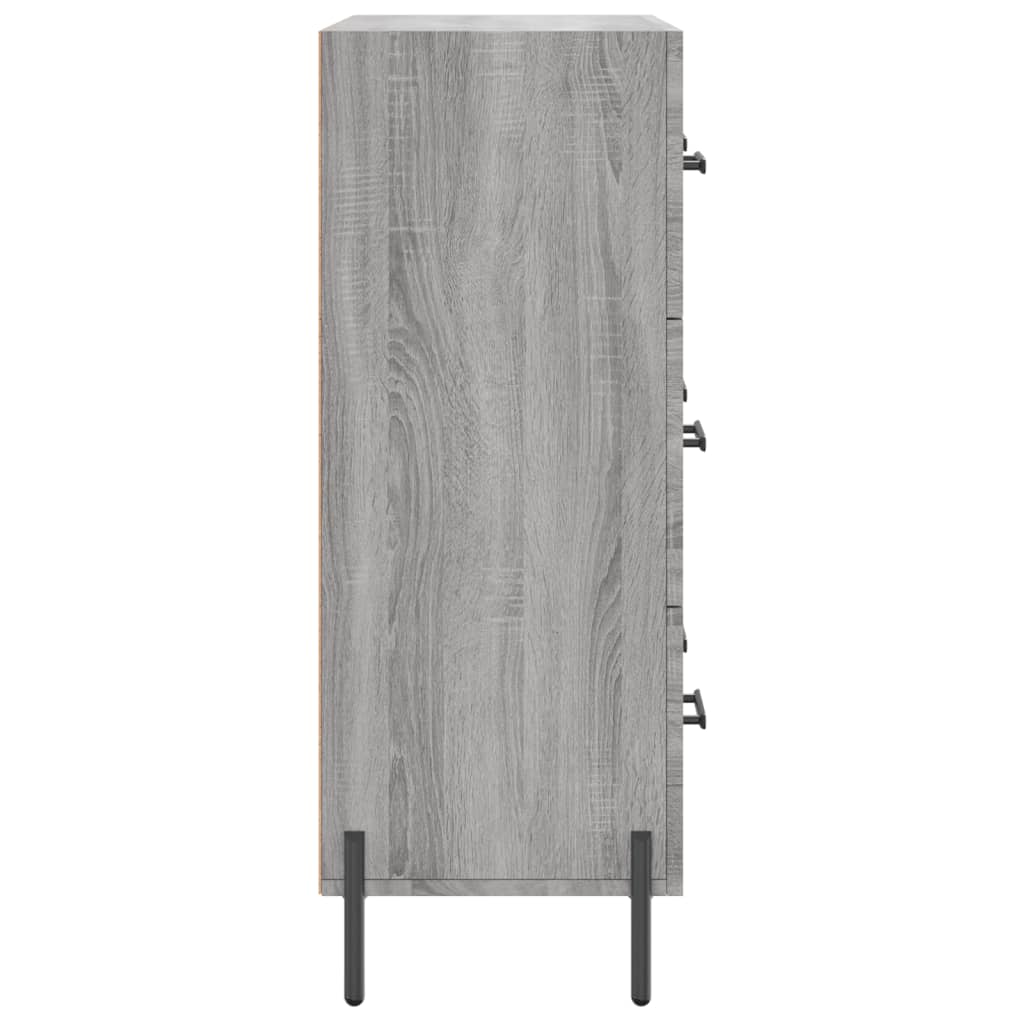 Dressoir 69,5x34x90 cm bewerkt hout grijs sonoma eikenkleurig is nu te koop bij PeponiXL, paradijselijk wonen!