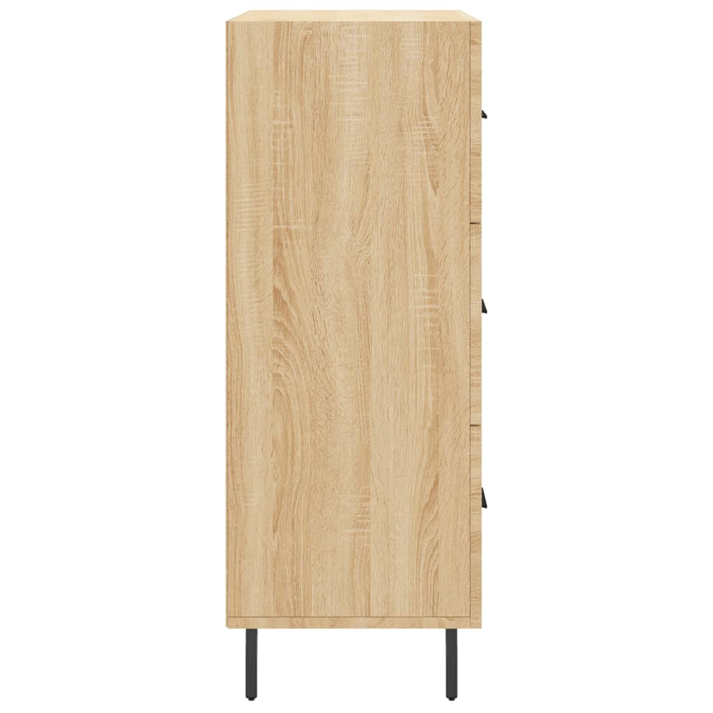 Dressoir 69,5x34x90 cm bewerkt hout sonoma eikenkleurig is nu te koop bij PeponiXL, paradijselijk wonen!