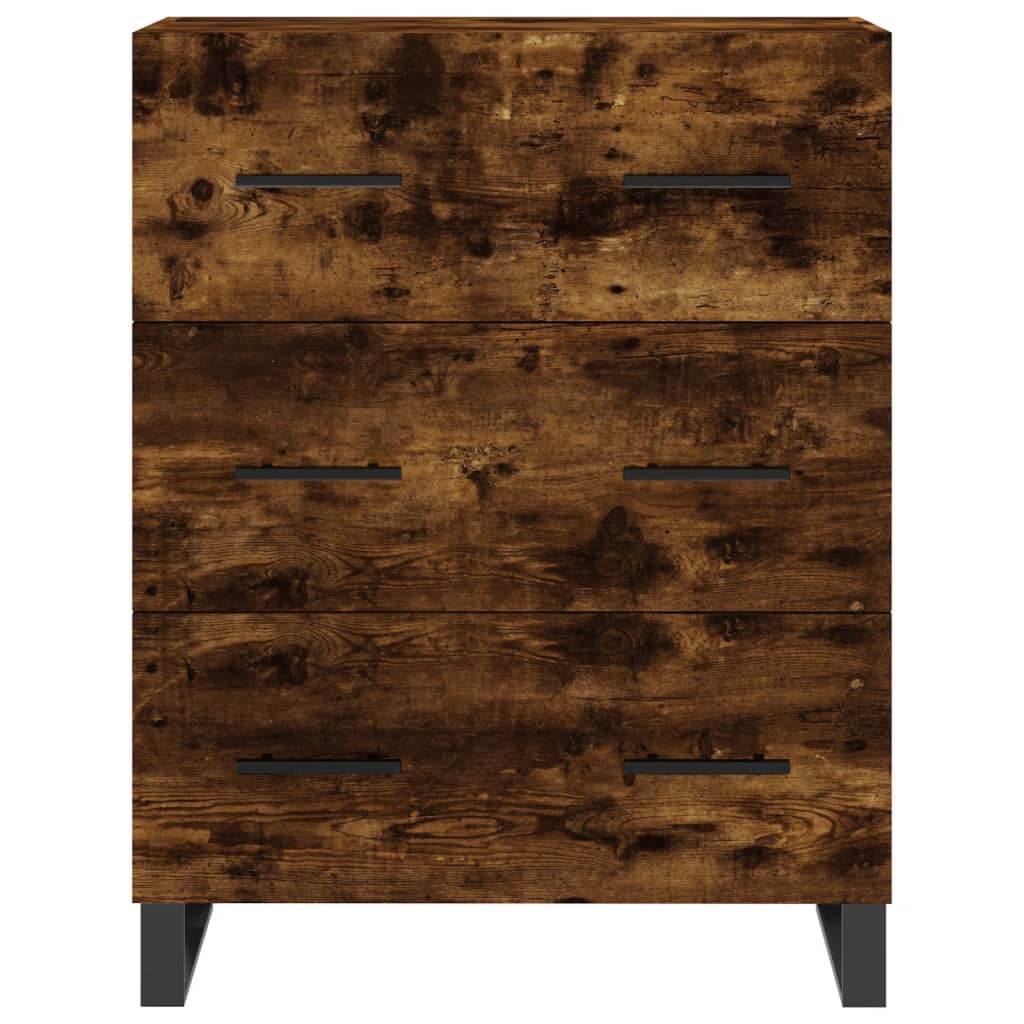 Dressoir 69,5x34x90 cm bewerkt hout gerookt eikenkleurig is nu te koop bij PeponiXL, paradijselijk wonen!