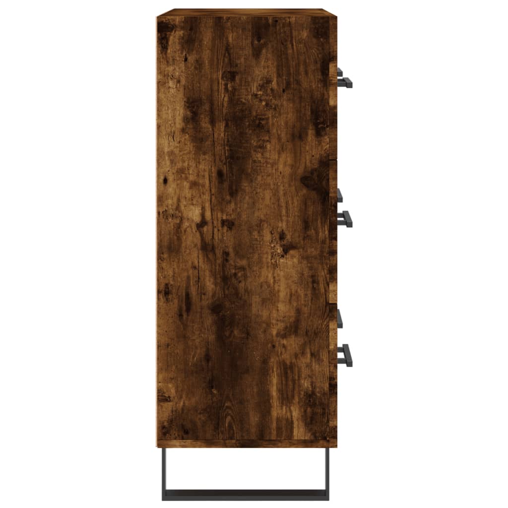 Dressoir 69,5x34x90 cm bewerkt hout gerookt eikenkleurig is nu te koop bij PeponiXL, paradijselijk wonen!