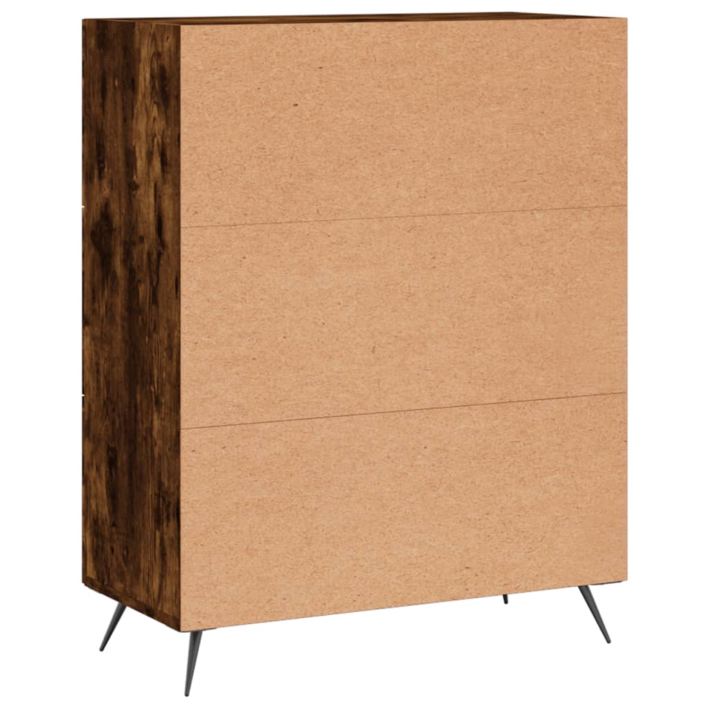 Dressoir 69,5x34x90 cm bewerkt hout gerookt eikenkleurig is nu te koop bij PeponiXL, paradijselijk wonen!