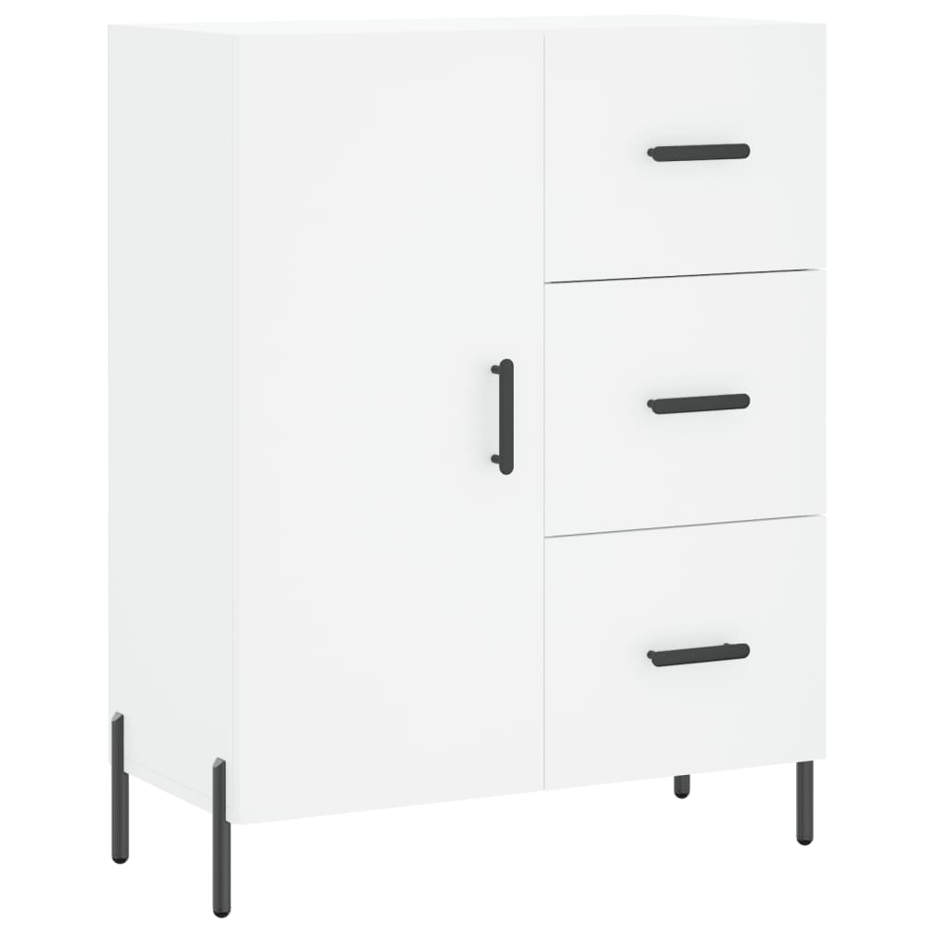 Dressoir 69,5x34x90 cm bewerkt hout wit is nu te koop bij PeponiXL, paradijselijk wonen!
