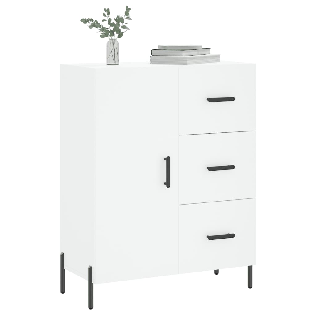 Dressoir 69,5x34x90 cm bewerkt hout wit is nu te koop bij PeponiXL, paradijselijk wonen!