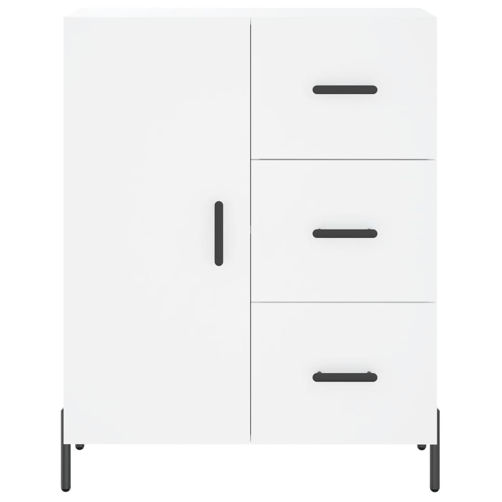 Dressoir 69,5x34x90 cm bewerkt hout wit is nu te koop bij PeponiXL, paradijselijk wonen!