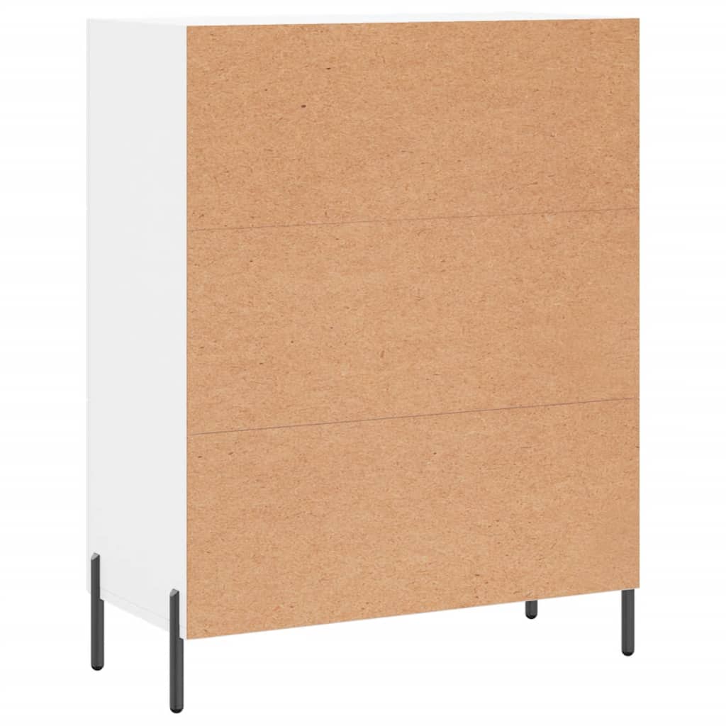 Dressoir 69,5x34x90 cm bewerkt hout wit is nu te koop bij PeponiXL, paradijselijk wonen!
