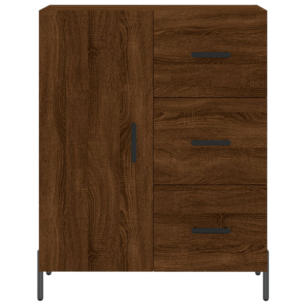 Dressoir 69,5x34x90 cm bewerkt hout bruin eikenkleur is nu te koop bij PeponiXL, paradijselijk wonen!