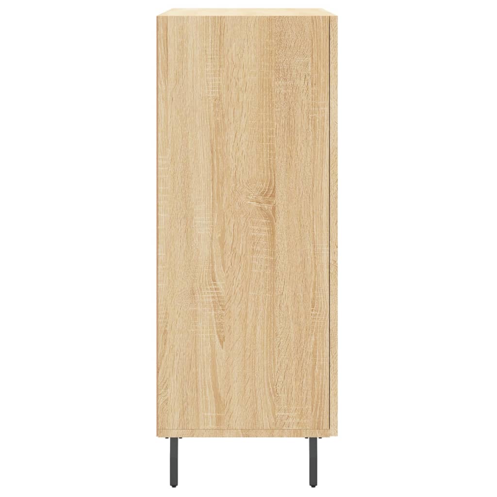 Dressoir 69,5x34x90 cm bewerkt hout sonoma eikenkleurig is nu te koop bij PeponiXL, paradijselijk wonen!