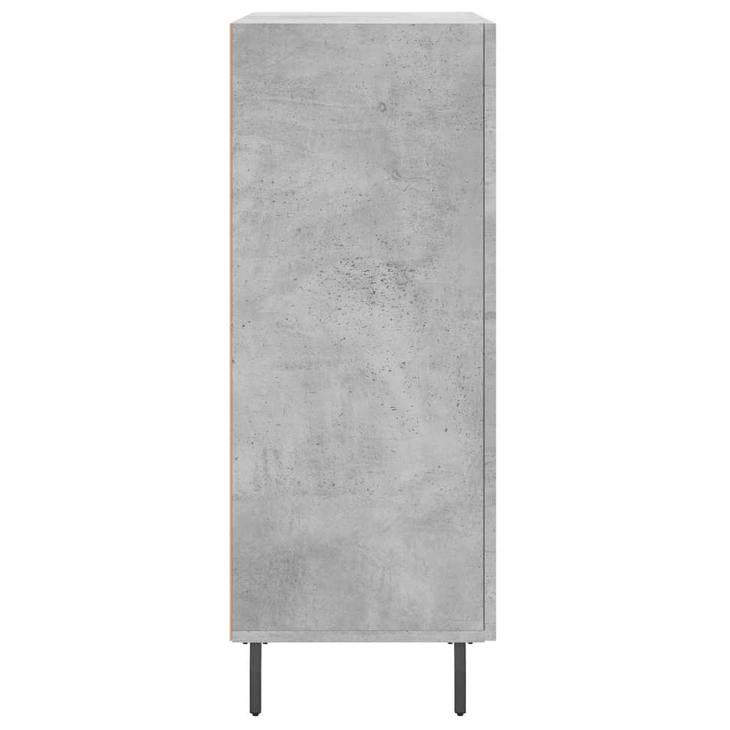 Dressoir 69,5x34x90 cm bewerkt hout betongrijs is nu te koop bij PeponiXL, paradijselijk wonen!