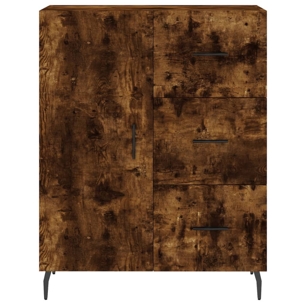 Dressoir 69,5x34x90 cm bewerkt hout gerookt eikenkleurig is nu te koop bij PeponiXL, paradijselijk wonen!