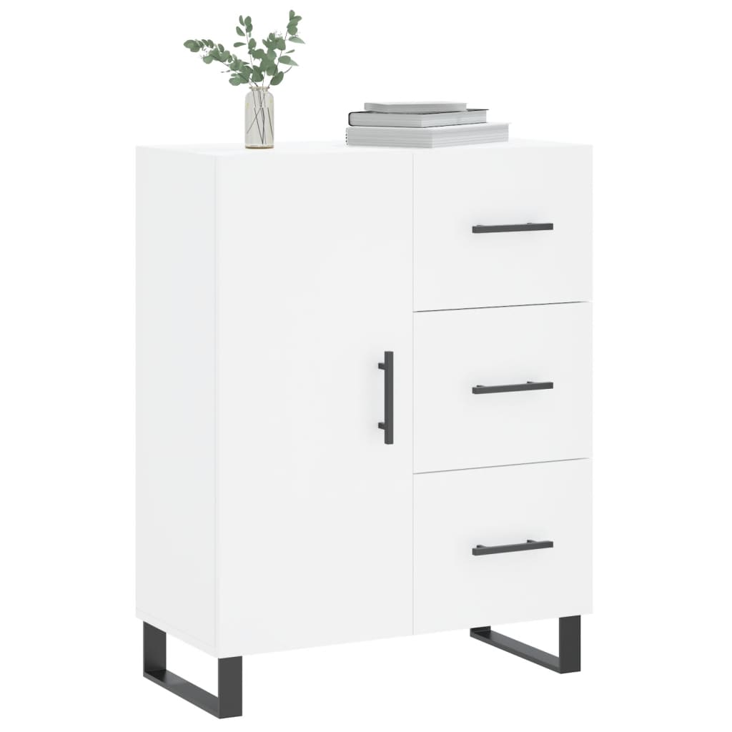Dressoir 69,5x34x90 cm bewerkt hout wit is nu te koop bij PeponiXL, paradijselijk wonen!