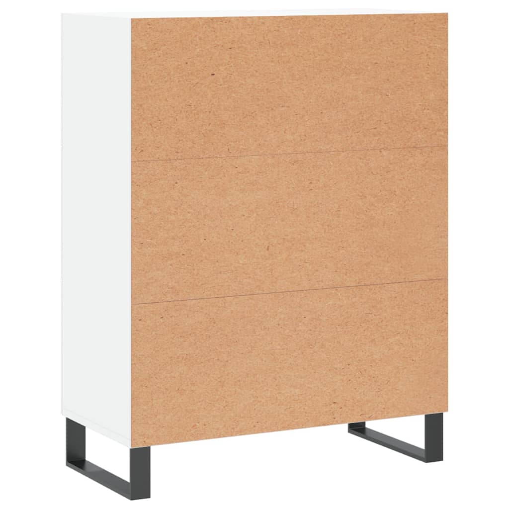 Dressoir 69,5x34x90 cm bewerkt hout wit is nu te koop bij PeponiXL, paradijselijk wonen!