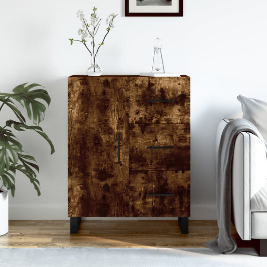Dressoir 69,5x34x90 cm bewerkt hout gerookt eikenkleurig is nu te koop bij PeponiXL, paradijselijk wonen!
