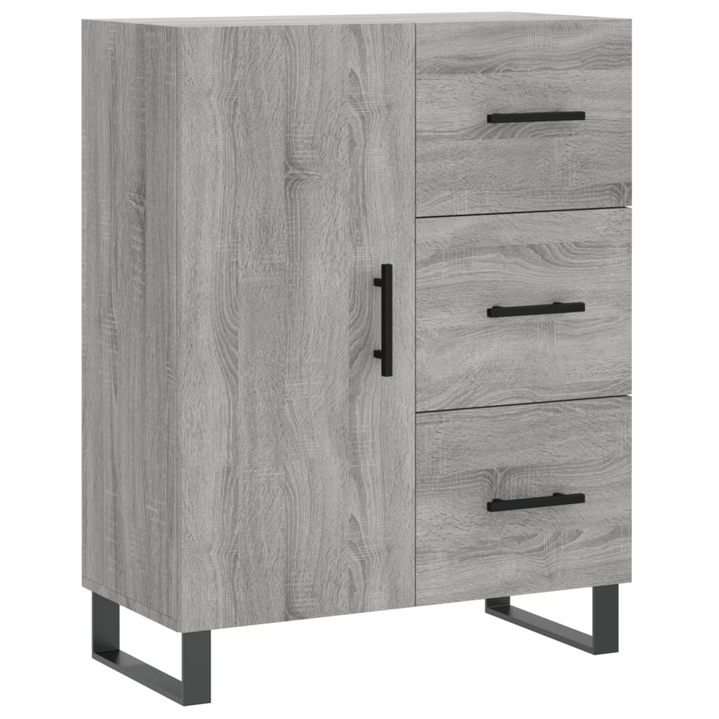 Dressoir 69,5x34x90 cm bewerkt hout grijs sonoma eikenkleurig is nu te koop bij PeponiXL, paradijselijk wonen!