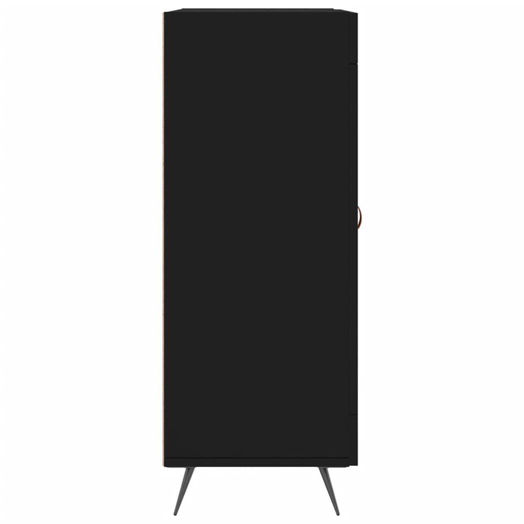 Dressoir 69,5x34x90 cm bewerkt hout zwart is nu te koop bij PeponiXL, paradijselijk wonen!