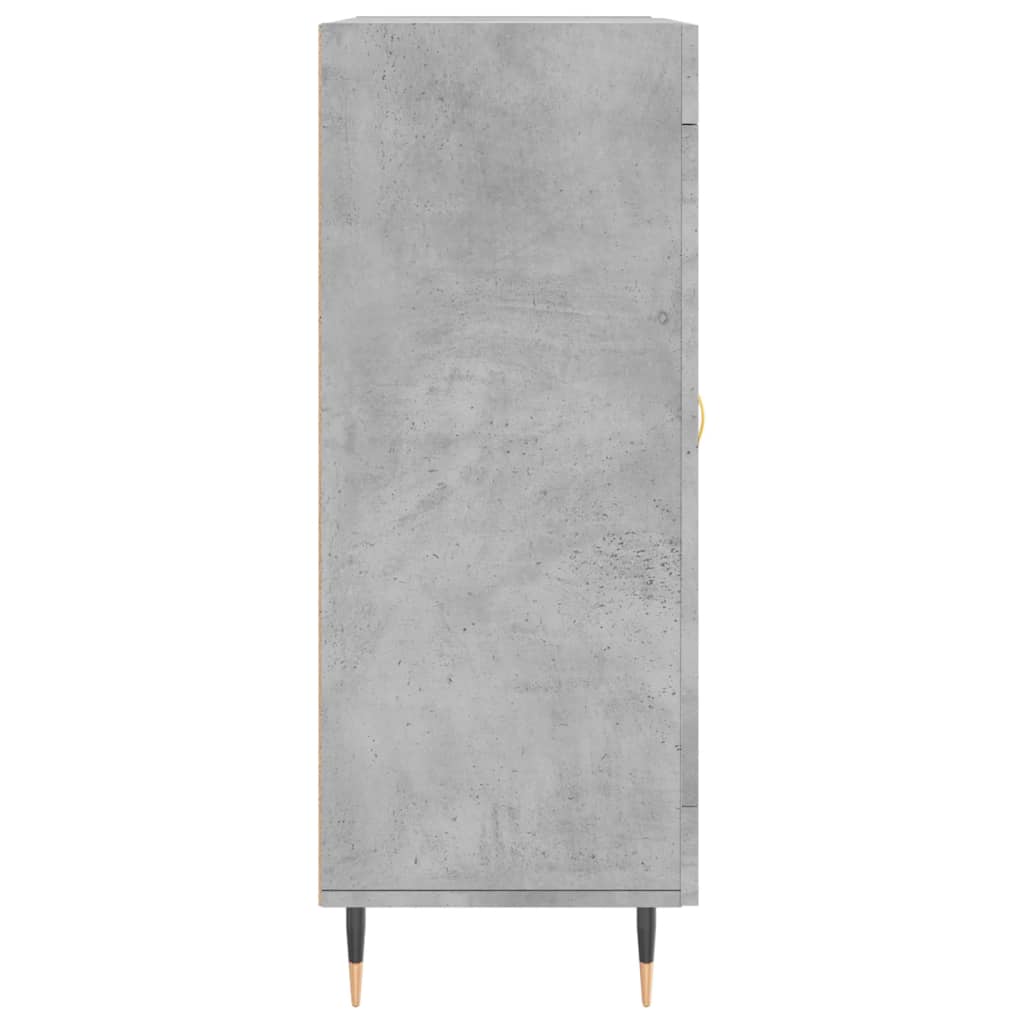 Dressoir 69,5x34x90 cm bewerkt hout betongrijs is nu te koop bij PeponiXL, paradijselijk wonen!