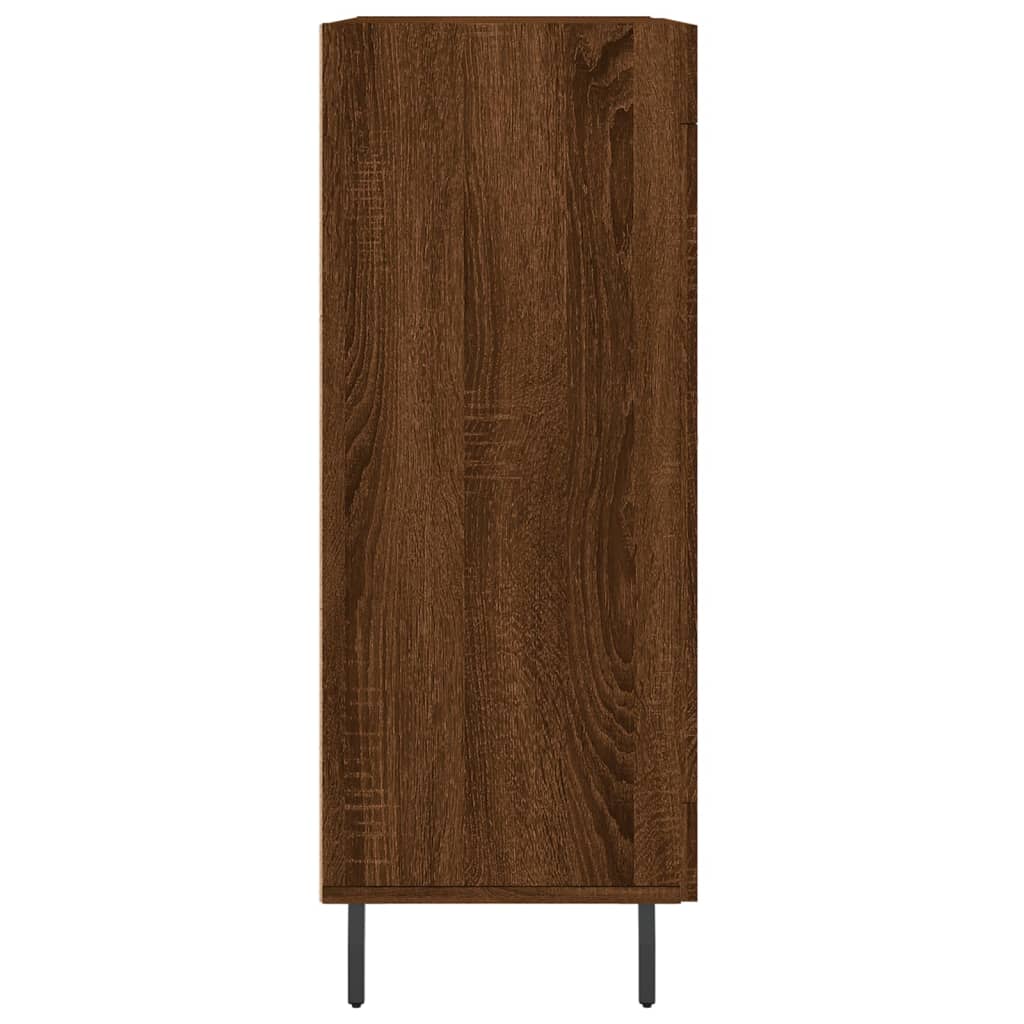 Dressoir 69,5x34x90 cm bewerkt hout bruin eikenkleur is nu te koop bij PeponiXL, paradijselijk wonen!