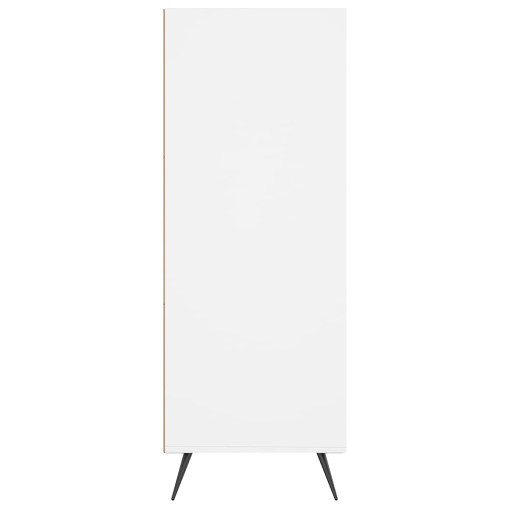 Boekenkast 69,5x32,5x90 cm bewerkt hout wit is nu te koop bij PeponiXL, paradijselijk wonen!