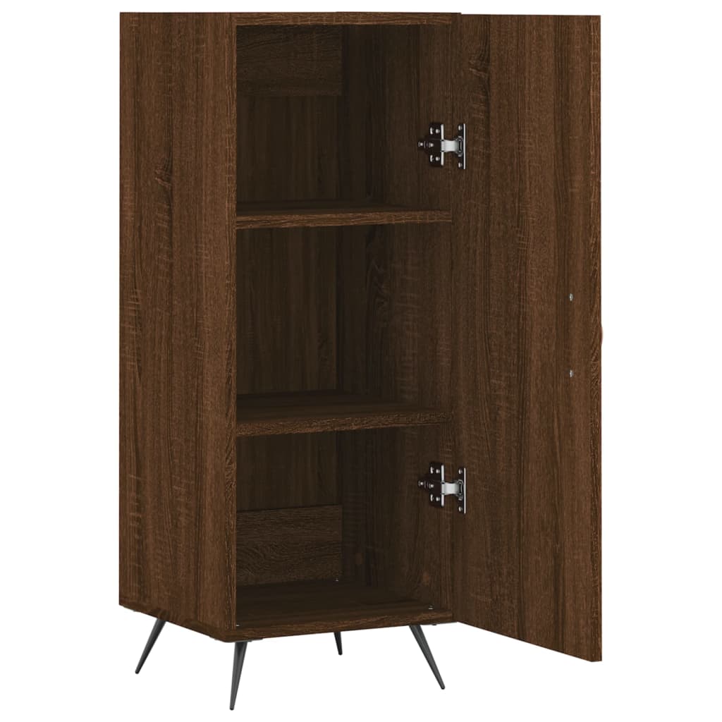Dressoir 34,5x34x90 cm bewerkt hout bruin eikenkleur is nu te koop bij PeponiXL, paradijselijk wonen!