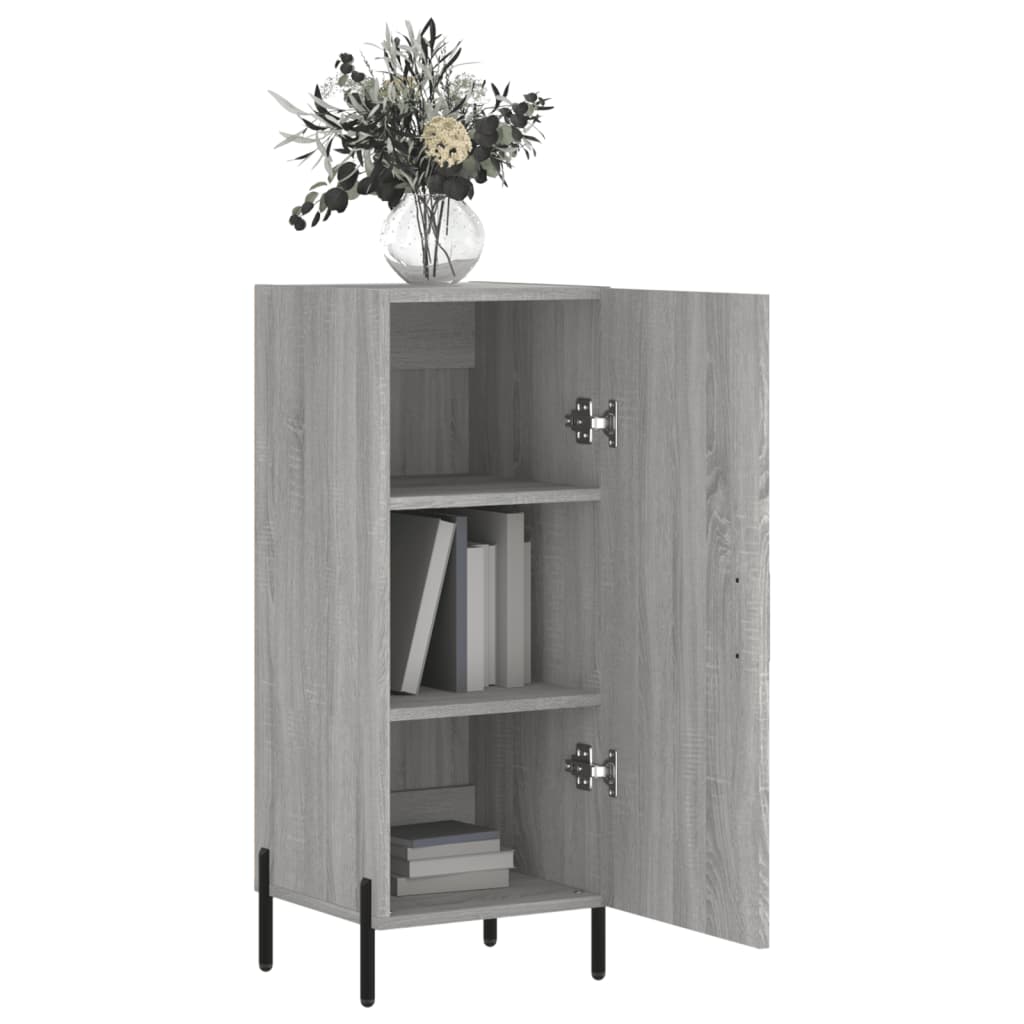 Dressoir 34,5x34x90 cm bewerkt hout grijs sonoma eikenkleurig is nu te koop bij PeponiXL, paradijselijk wonen!
