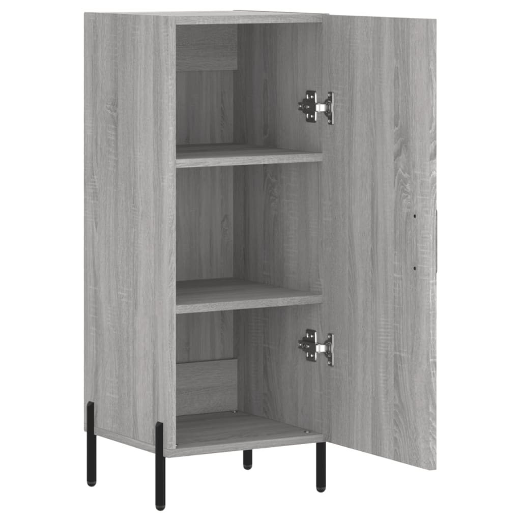 Dressoir 34,5x34x90 cm bewerkt hout grijs sonoma eikenkleurig is nu te koop bij PeponiXL, paradijselijk wonen!