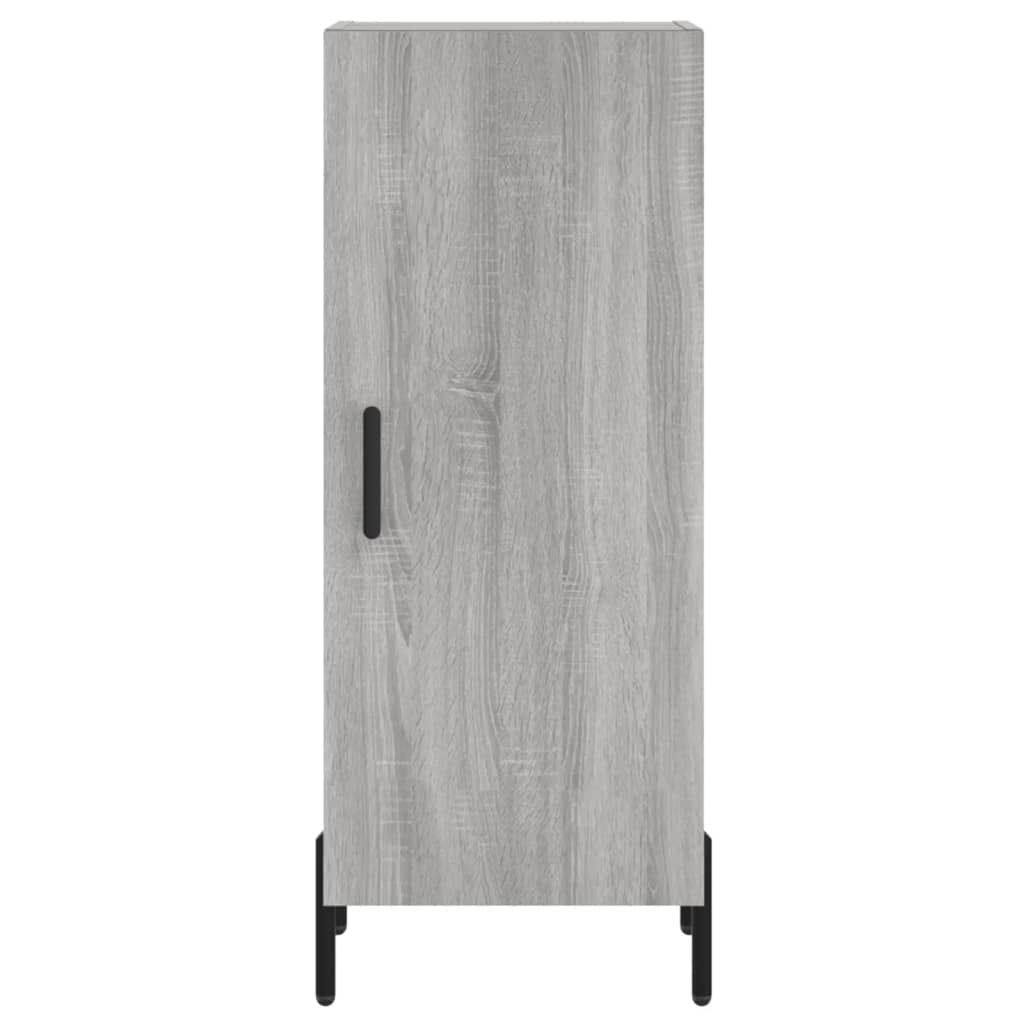 Dressoir 34,5x34x90 cm bewerkt hout grijs sonoma eikenkleurig is nu te koop bij PeponiXL, paradijselijk wonen!