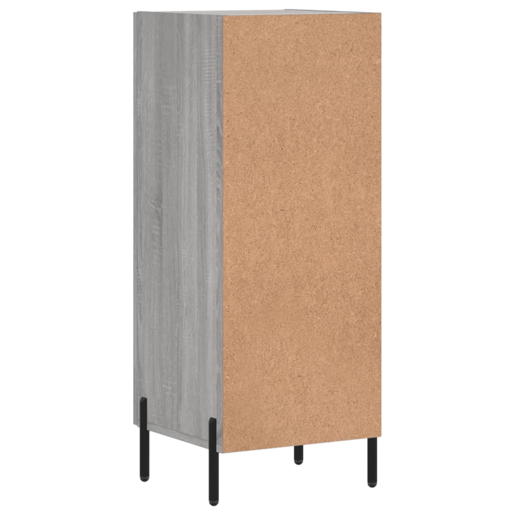 Dressoir 34,5x34x90 cm bewerkt hout grijs sonoma eikenkleurig is nu te koop bij PeponiXL, paradijselijk wonen!