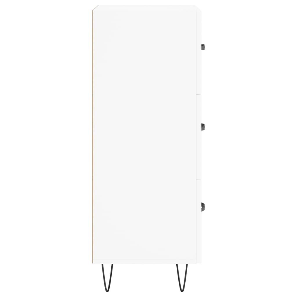 Dressoir 34,5x34x90 cm bewerkt hout wit is nu te koop bij PeponiXL, paradijselijk wonen!