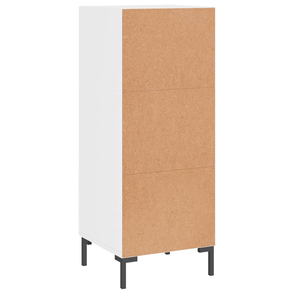 Dressoir 34,5x34x90 cm bewerkt hout hoogglans wit is nu te koop bij PeponiXL, paradijselijk wonen!