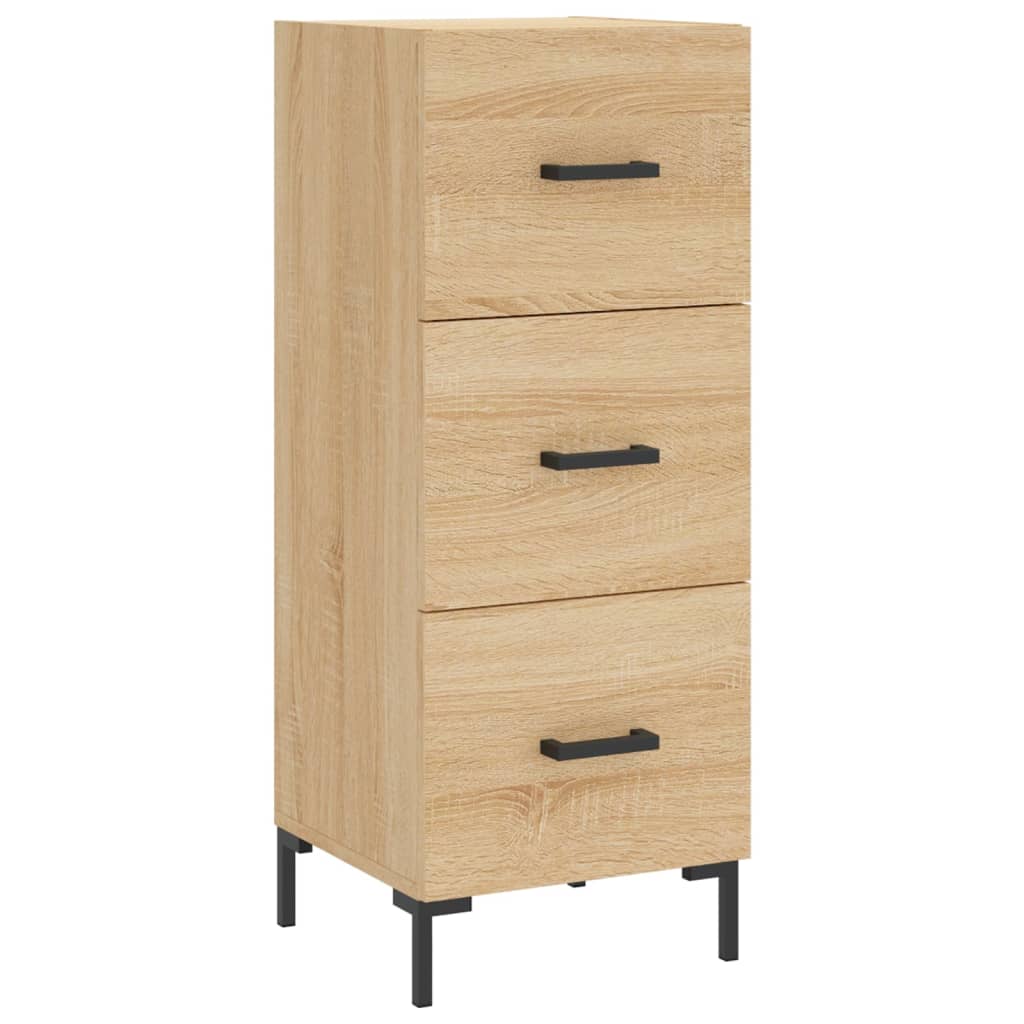 Dressoir 34,5x34x90 cm bewerkt hout sonoma eiken is nu te koop bij PeponiXL, paradijselijk wonen!