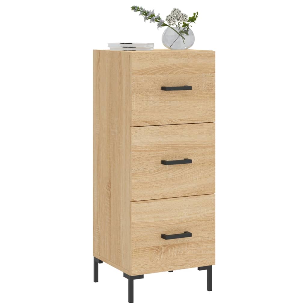 Dressoir 34,5x34x90 cm bewerkt hout sonoma eiken is nu te koop bij PeponiXL, paradijselijk wonen!