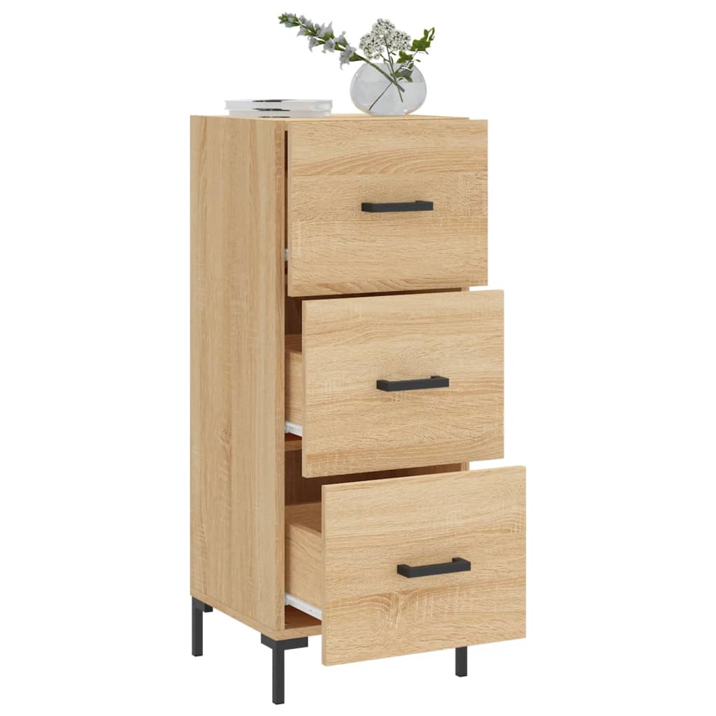 Dressoir 34,5x34x90 cm bewerkt hout sonoma eiken is nu te koop bij PeponiXL, paradijselijk wonen!