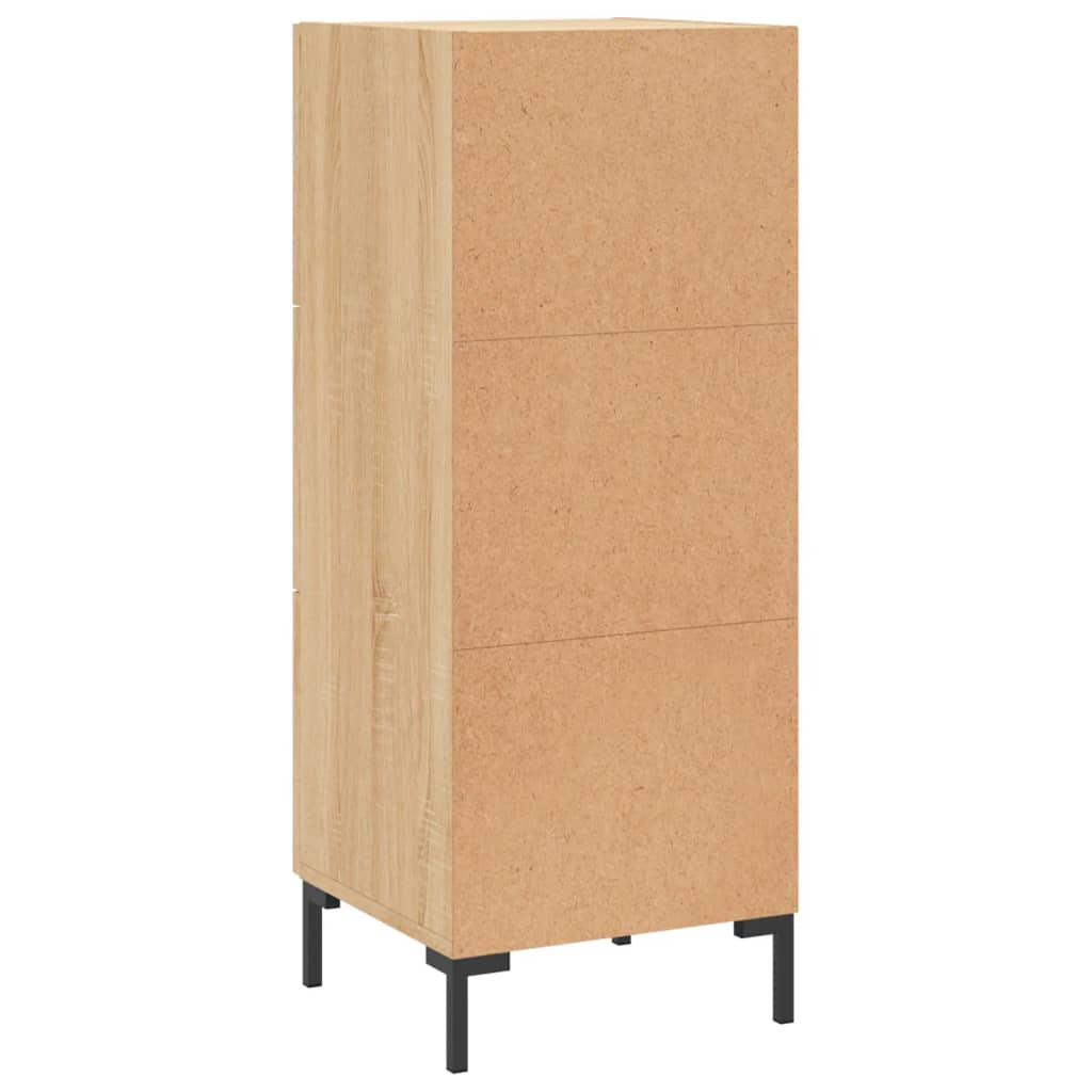 Dressoir 34,5x34x90 cm bewerkt hout sonoma eiken is nu te koop bij PeponiXL, paradijselijk wonen!