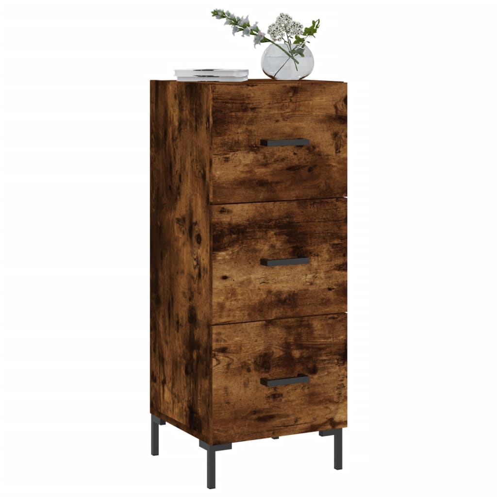 Dressoir 34,5x34x90 cm bewerkt hout gerookt eiken is nu te koop bij PeponiXL, paradijselijk wonen!