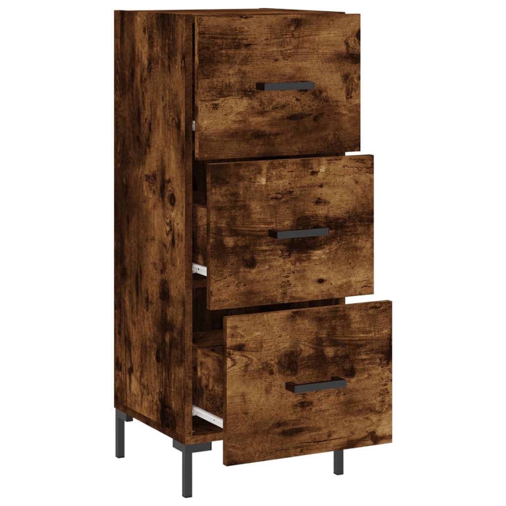 Dressoir 34,5x34x90 cm bewerkt hout gerookt eiken is nu te koop bij PeponiXL, paradijselijk wonen!
