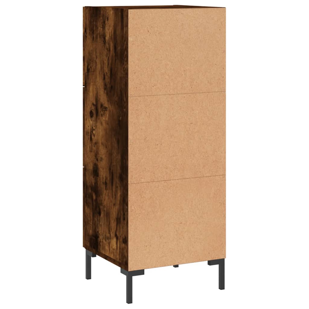 Dressoir 34,5x34x90 cm bewerkt hout gerookt eiken is nu te koop bij PeponiXL, paradijselijk wonen!