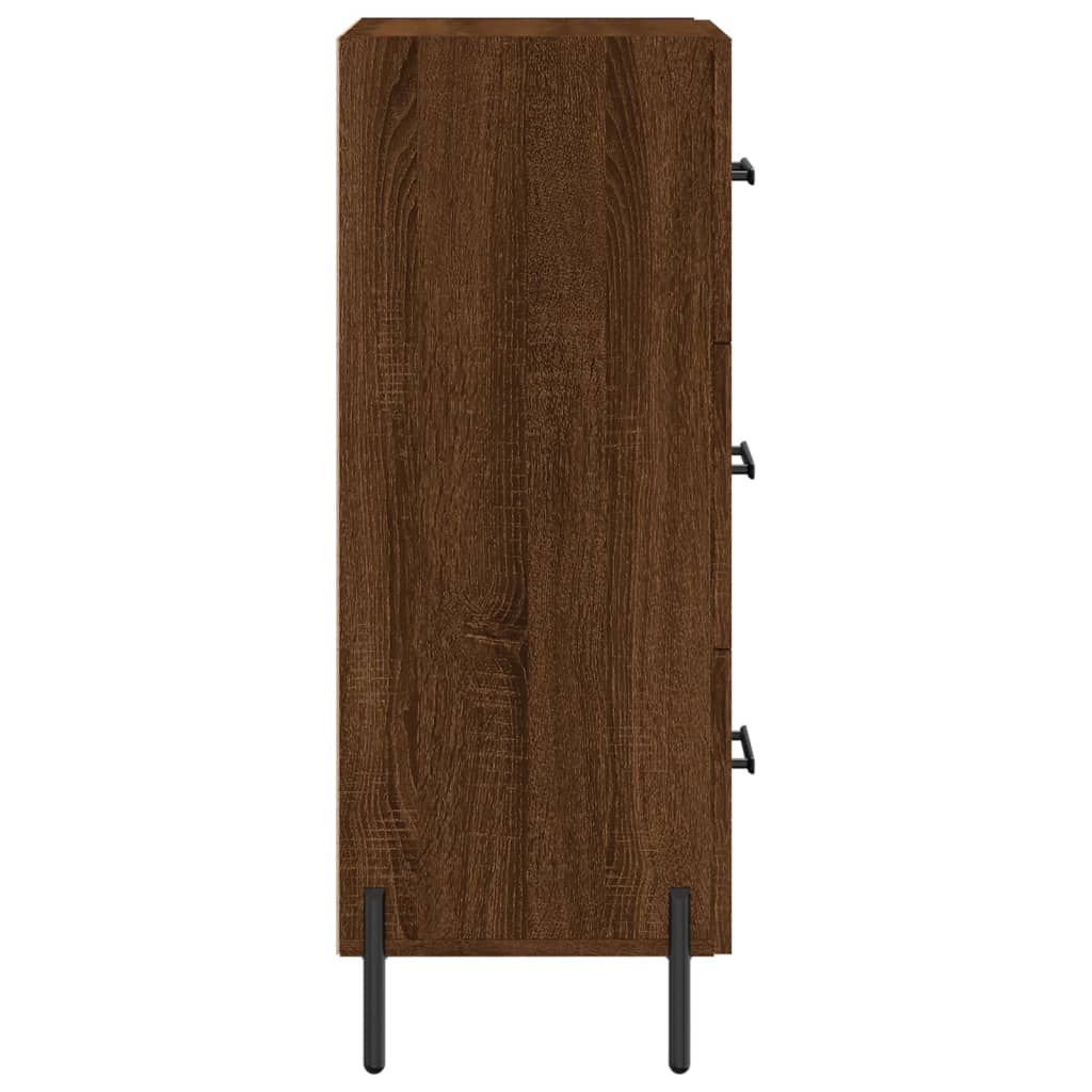 Dressoir 34,5x34x90 cm bewerkt hout bruin eikenkleur is nu te koop bij PeponiXL, paradijselijk wonen!