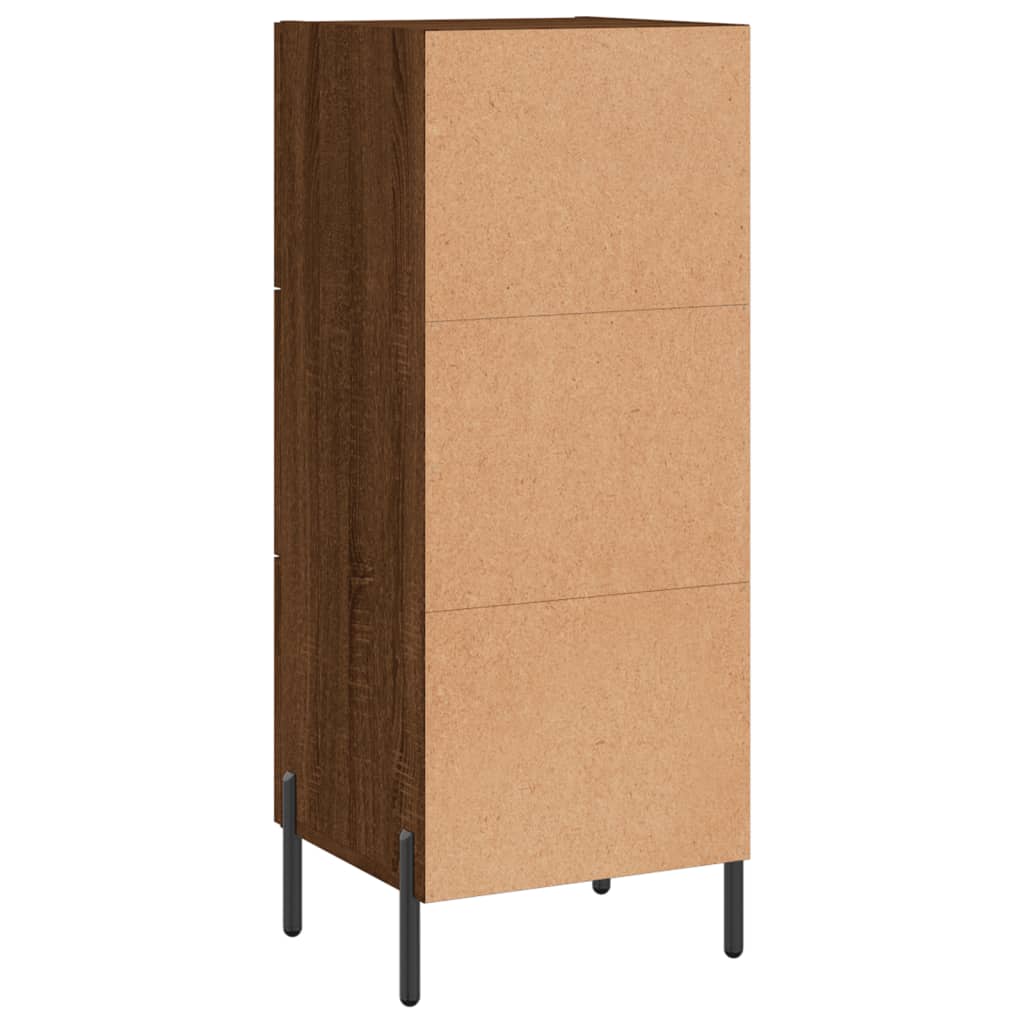 Dressoir 34,5x34x90 cm bewerkt hout bruin eikenkleur is nu te koop bij PeponiXL, paradijselijk wonen!