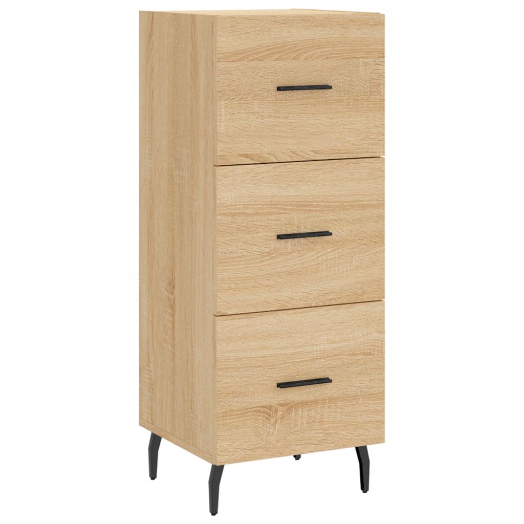Dressoir 34,5x34x90 cm bewerkt hout sonoma eiken is nu te koop bij PeponiXL, paradijselijk wonen!
