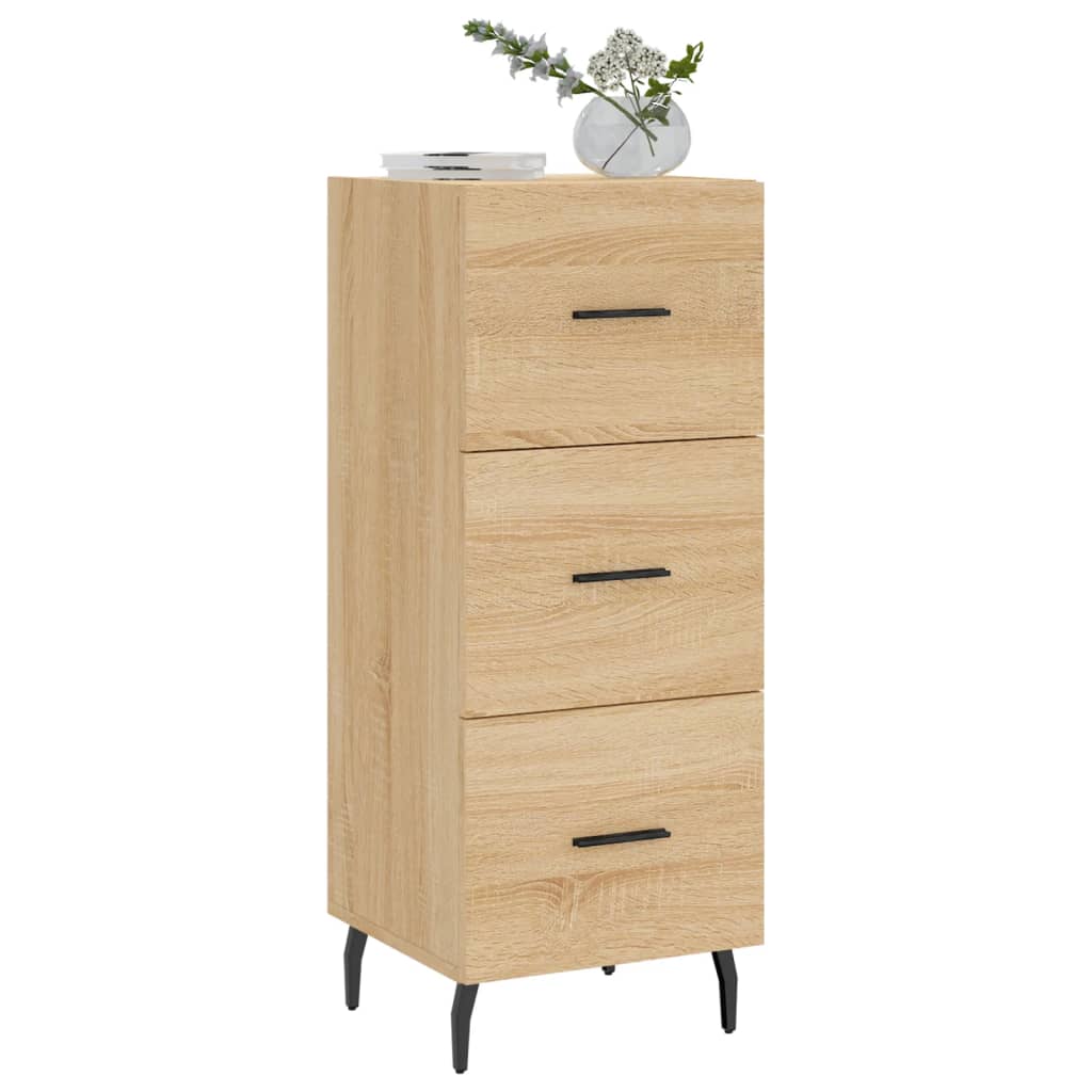 Dressoir 34,5x34x90 cm bewerkt hout sonoma eiken is nu te koop bij PeponiXL, paradijselijk wonen!