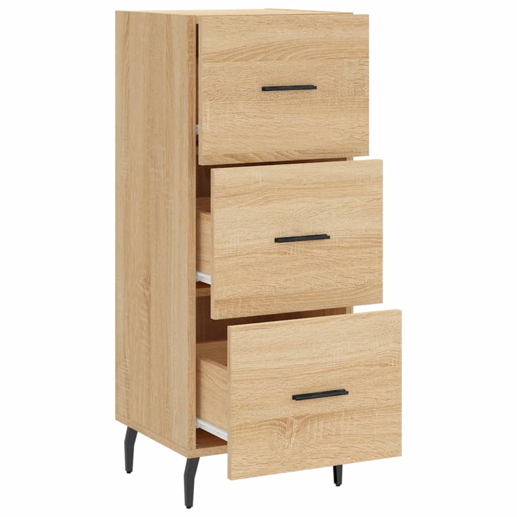 Dressoir 34,5x34x90 cm bewerkt hout sonoma eiken is nu te koop bij PeponiXL, paradijselijk wonen!