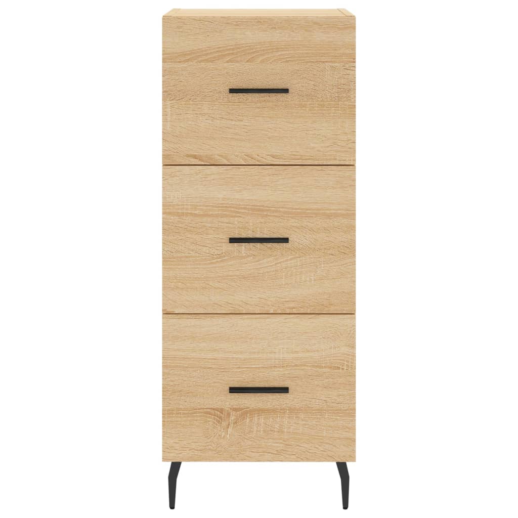 Dressoir 34,5x34x90 cm bewerkt hout sonoma eiken is nu te koop bij PeponiXL, paradijselijk wonen!