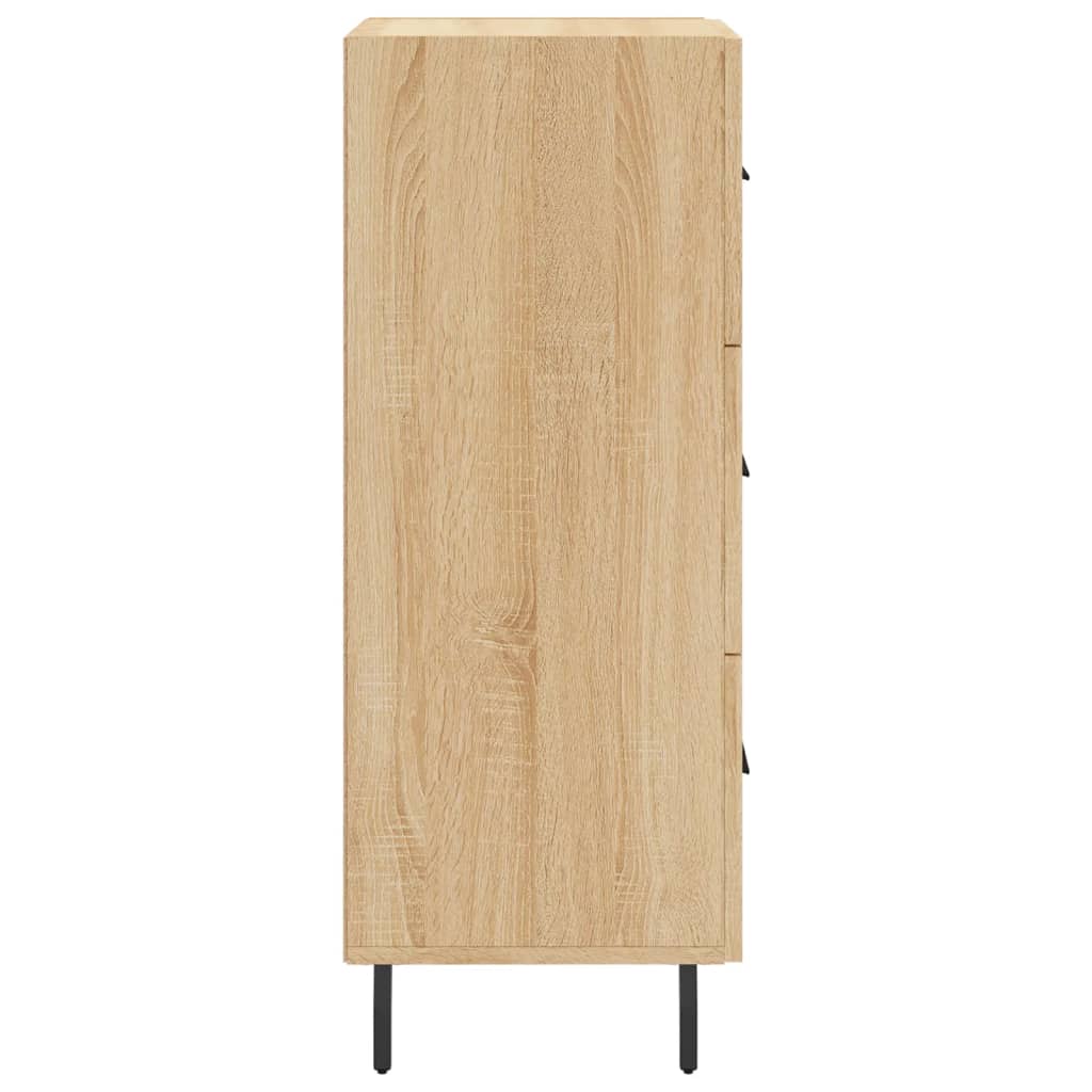 Dressoir 34,5x34x90 cm bewerkt hout sonoma eiken is nu te koop bij PeponiXL, paradijselijk wonen!