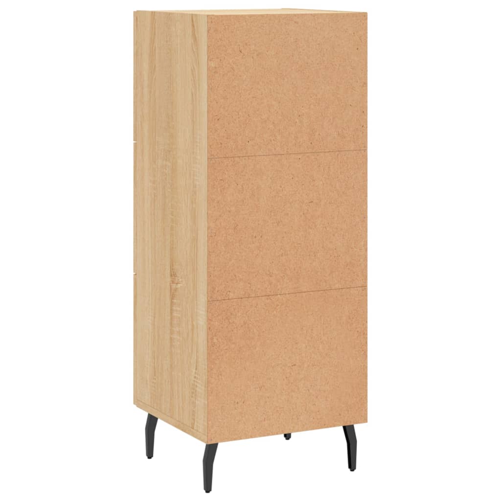 Dressoir 34,5x34x90 cm bewerkt hout sonoma eiken is nu te koop bij PeponiXL, paradijselijk wonen!