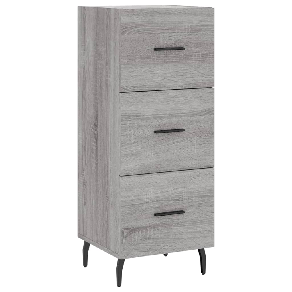 Dressoir 34,5x34x90 cm bewerkt hout grijs sonoma eikenkleurig is nu te koop bij PeponiXL, paradijselijk wonen!