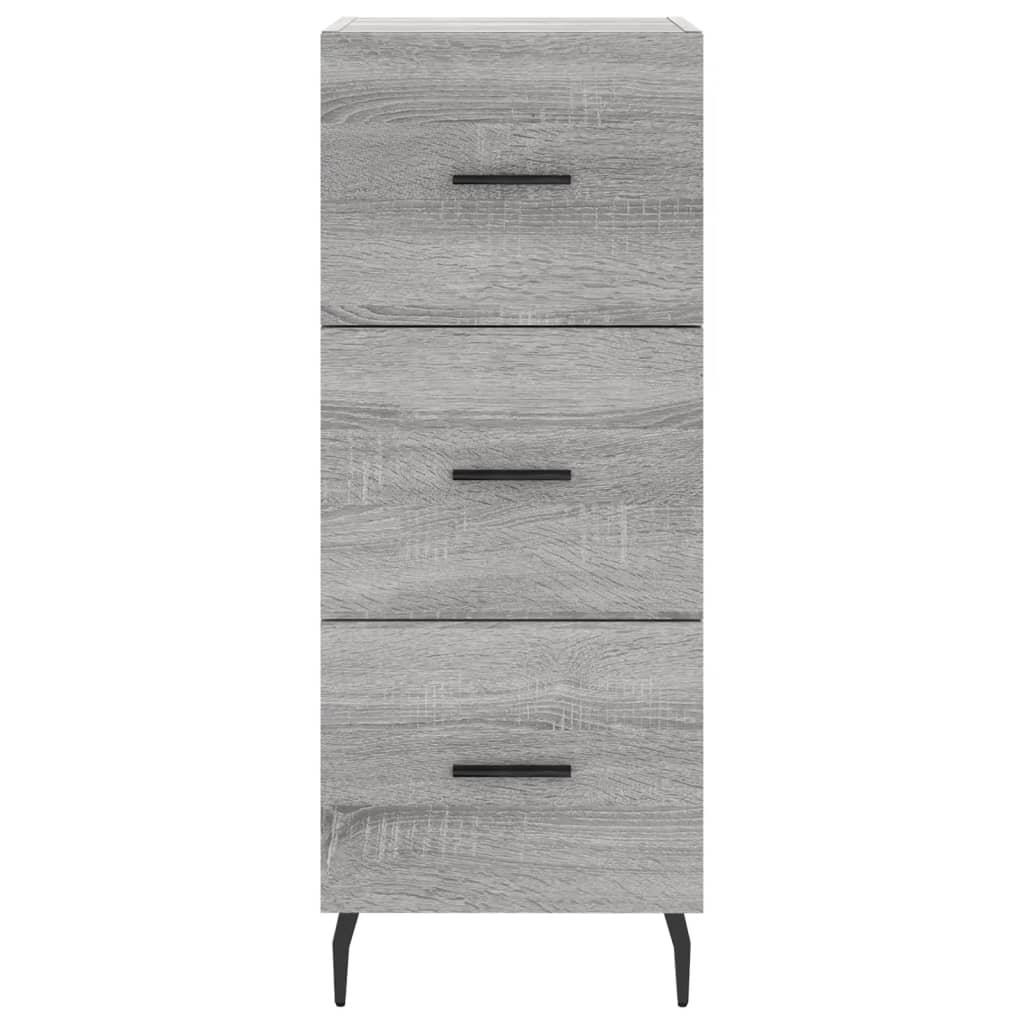 Dressoir 34,5x34x90 cm bewerkt hout grijs sonoma eikenkleurig is nu te koop bij PeponiXL, paradijselijk wonen!