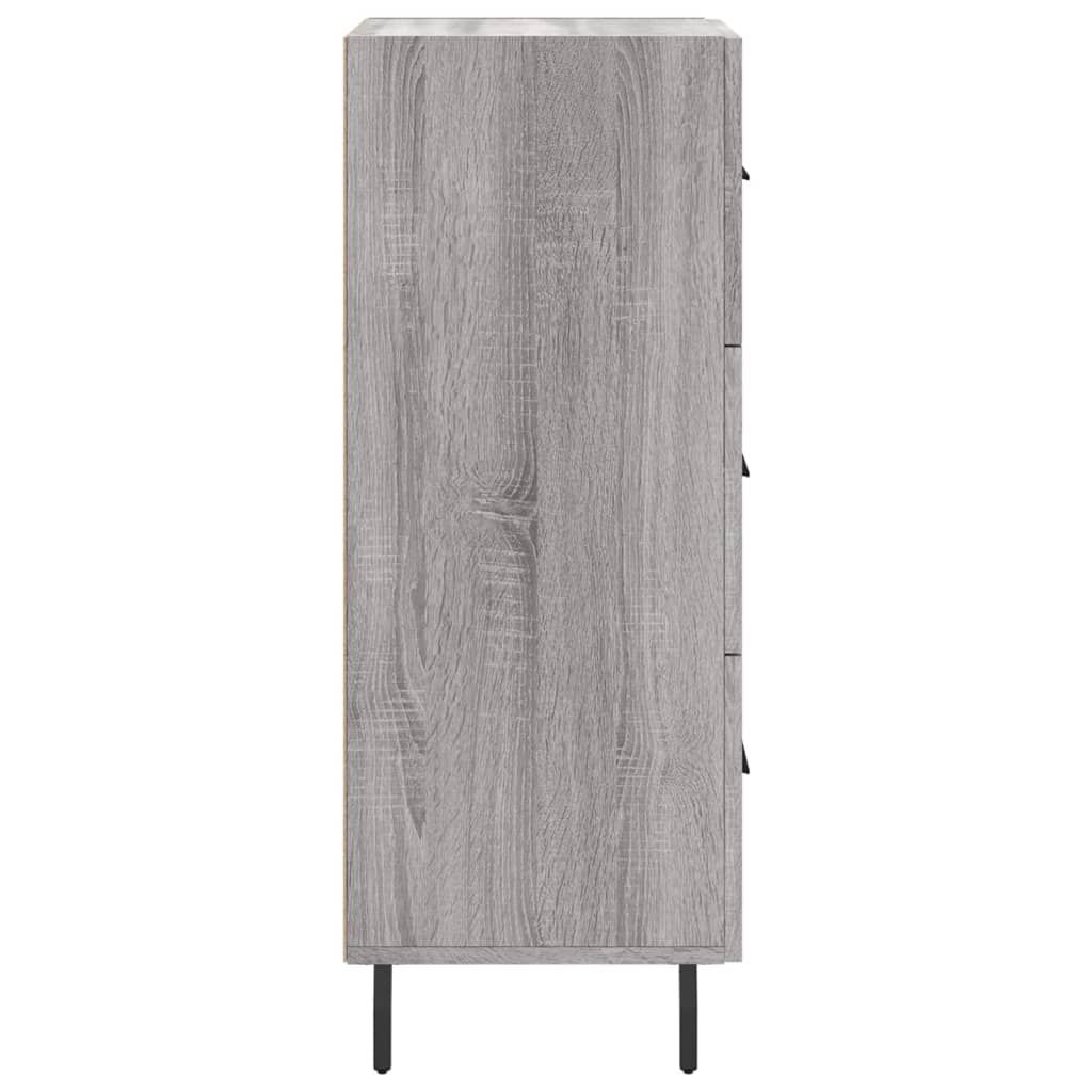Dressoir 34,5x34x90 cm bewerkt hout grijs sonoma eikenkleurig is nu te koop bij PeponiXL, paradijselijk wonen!