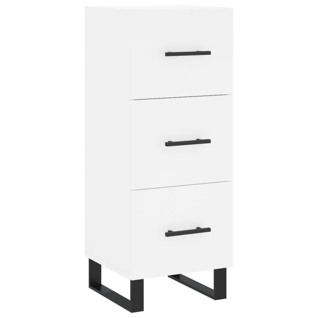 Dressoir 34,5x34x90 cm bewerkt hout wit is nu te koop bij PeponiXL, paradijselijk wonen!
