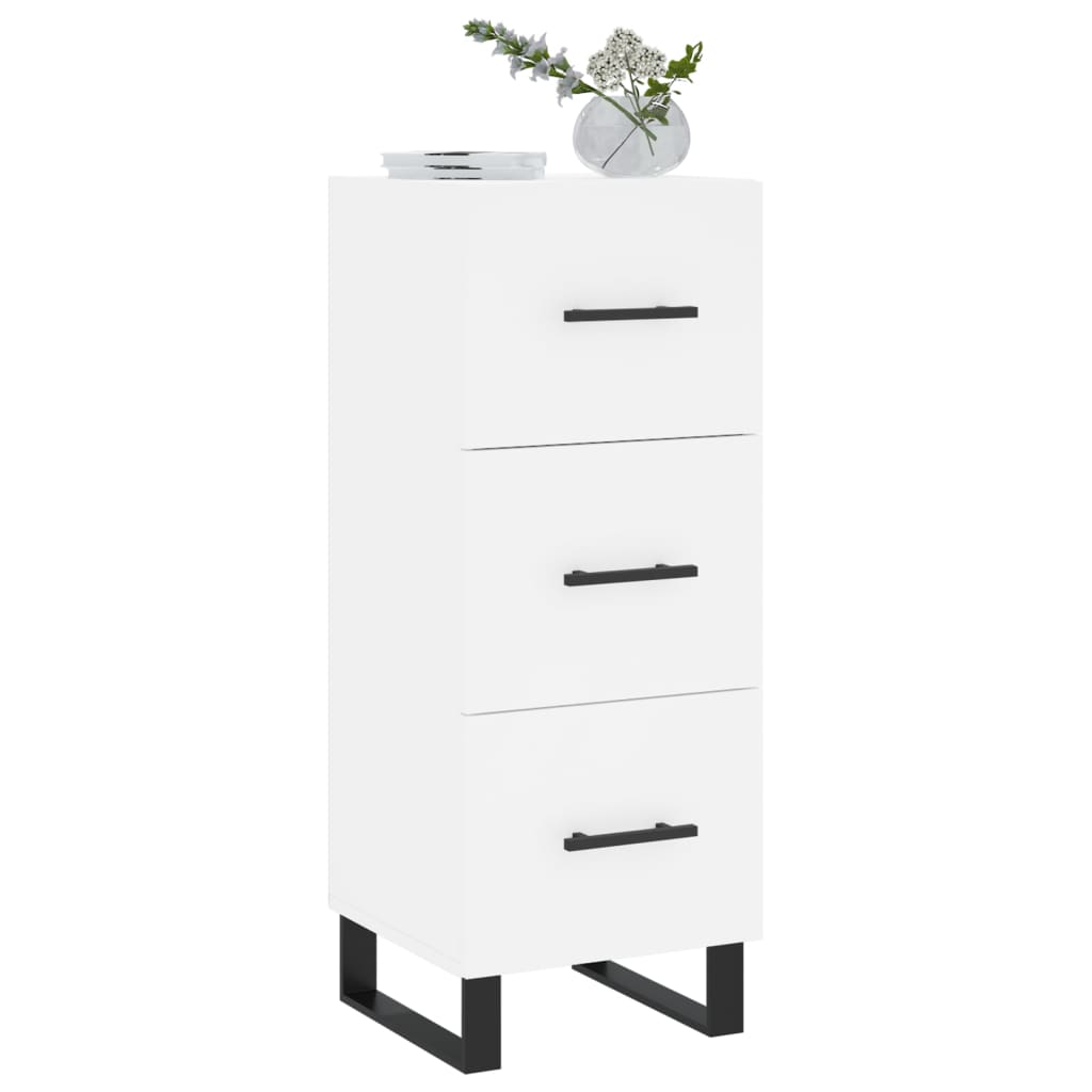 Dressoir 34,5x34x90 cm bewerkt hout wit is nu te koop bij PeponiXL, paradijselijk wonen!
