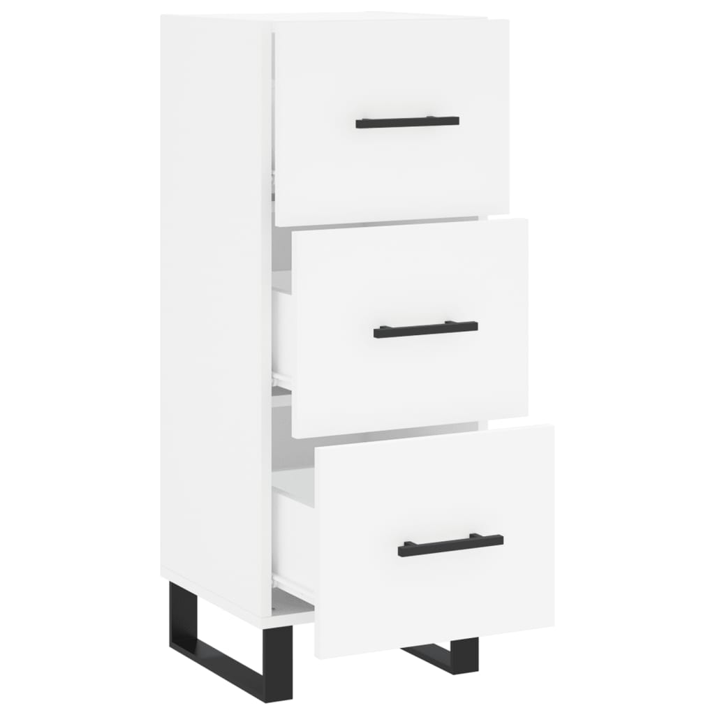Dressoir 34,5x34x90 cm bewerkt hout wit is nu te koop bij PeponiXL, paradijselijk wonen!